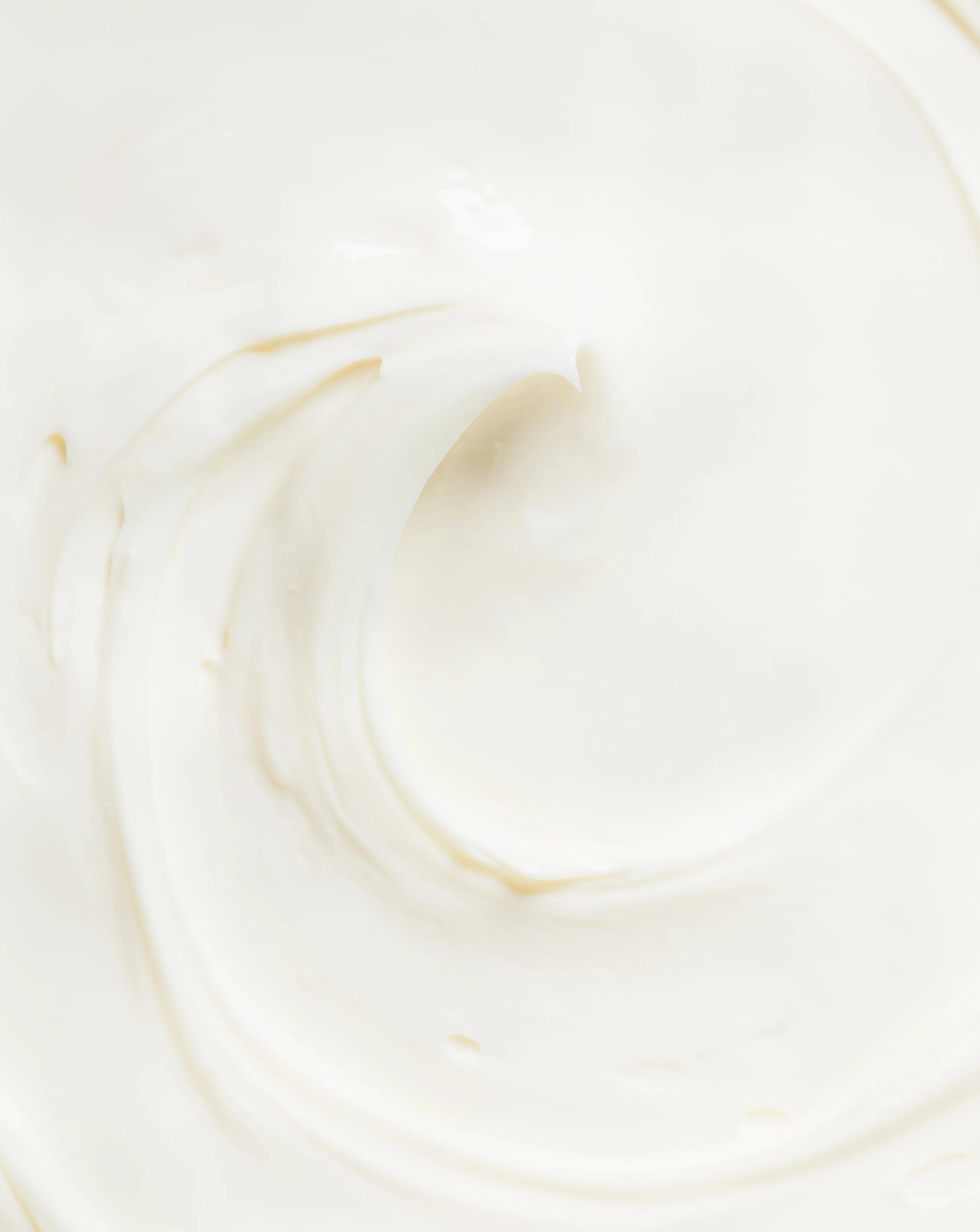 Thick creamy white body butter swirl