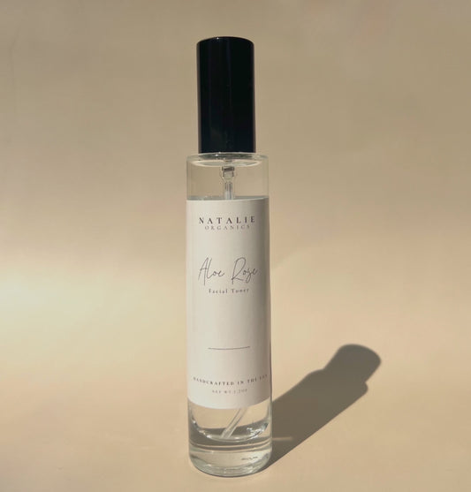 Natalie Organics Product image. Aloe rose facial toner. Handcrafted in USA. 